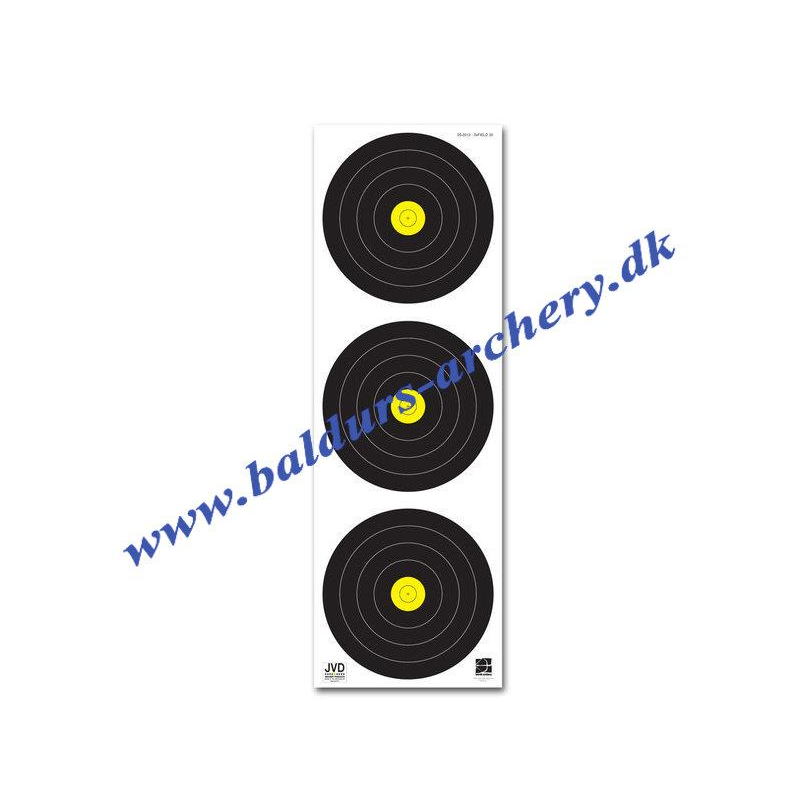 JVD Target Face Field 20 cm. 3/spot