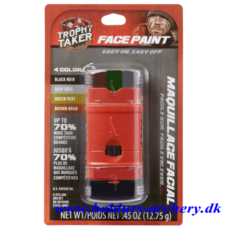 TROPHYTAKER FACE PAINT 4-COLOR PAINT STICK